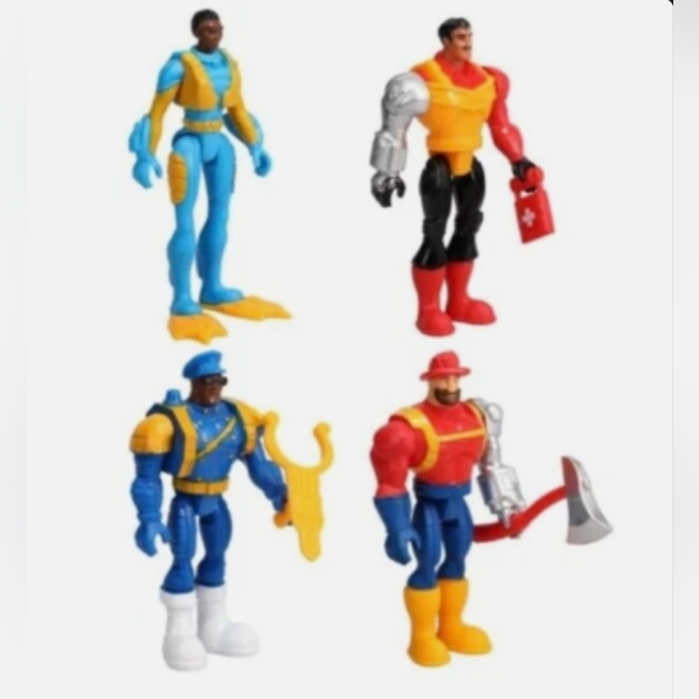 Adventure Squad Rescue Action Figures Complete Set Of 4